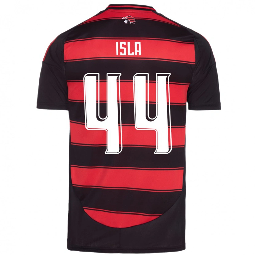 Danxen Dames Mauricio Isla #44 Rood Zwart Thuisshirt Thuistenue 2025/26 T-Shirt