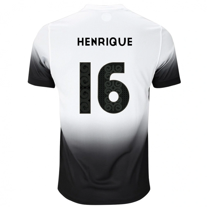 Danxen Dames Pedro Henrique #16 Wit Zwart Thuisshirt Thuistenue 2025/26 T-Shirt
