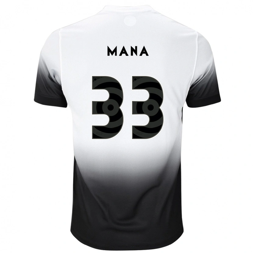 Danxen Dames Léo Mana #33 Wit Zwart Thuisshirt Thuistenue 2025/26 T-Shirt