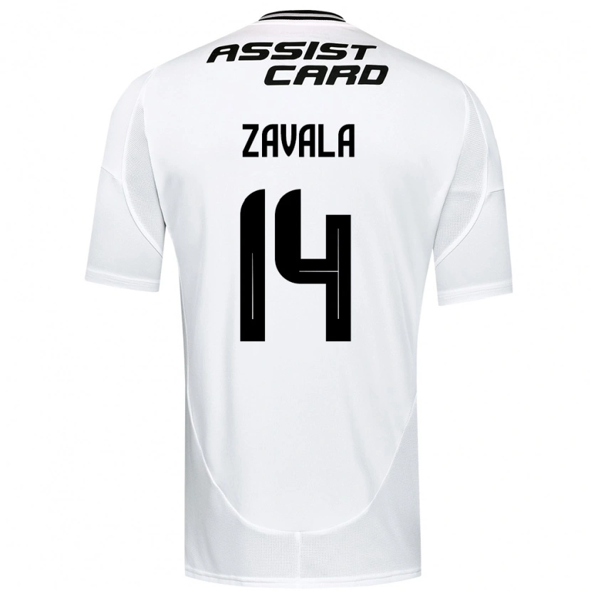 Danxen Dames Cristián Zavala #14 Zwart Wit Geel Thuisshirt Thuistenue 2025/26 T-Shirt