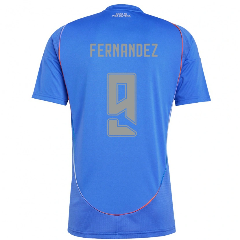 Danxen Dames Leandro Fernández #9 Hemelsblauw Thuisshirt Thuistenue 2025/26 T-Shirt