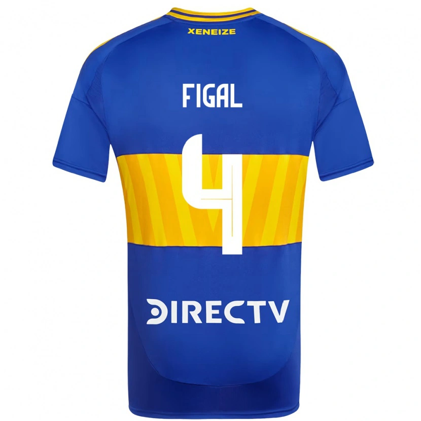 Danxen Dames Nicolás Figal #4 Koningsblauw Geel Thuisshirt Thuistenue 2025/26 T-Shirt