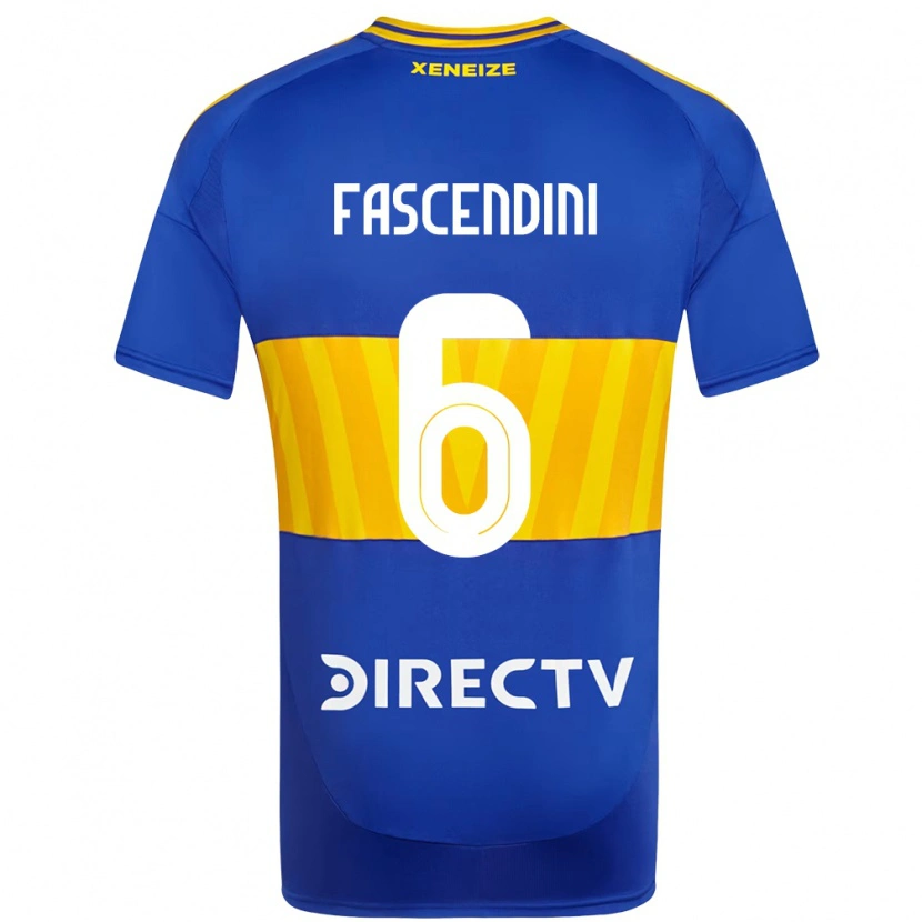 Danxen Dames Valentin Fascendini #6 Koningsblauw Geel Thuisshirt Thuistenue 2025/26 T-Shirt