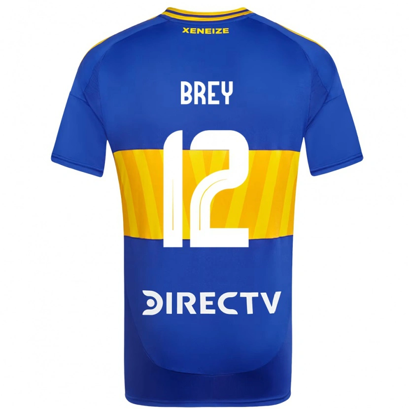 Danxen Dames Leandro Brey #12 Koningsblauw Geel Thuisshirt Thuistenue 2025/26 T-Shirt