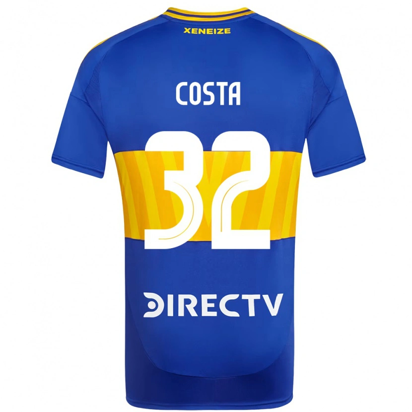 Danxen Dames Ayrton Costa #32 Koningsblauw Geel Thuisshirt Thuistenue 2025/26 T-Shirt