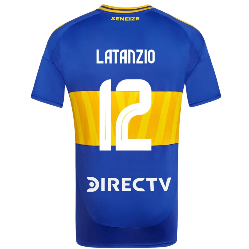 Danxen Dames Florencia Latanzio #12 Koningsblauw Geel Thuisshirt Thuistenue 2025/26 T-Shirt