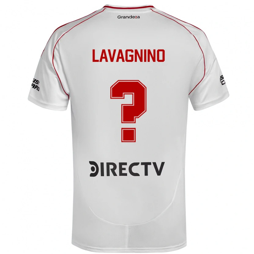 Danxen Dames Lucas Lavagnino #0 Wit Rood Thuisshirt Thuistenue 2025/26 T-Shirt