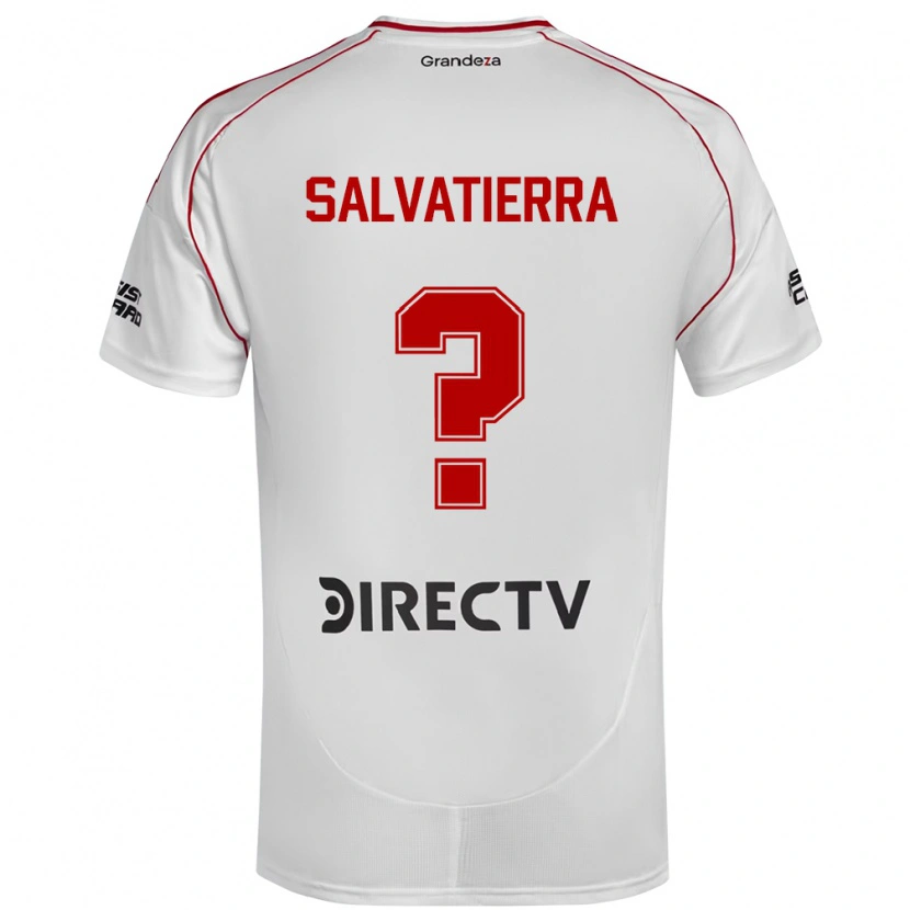 Danxen Dames Thiago Salvatierra #0 Wit Rood Thuisshirt Thuistenue 2025/26 T-Shirt