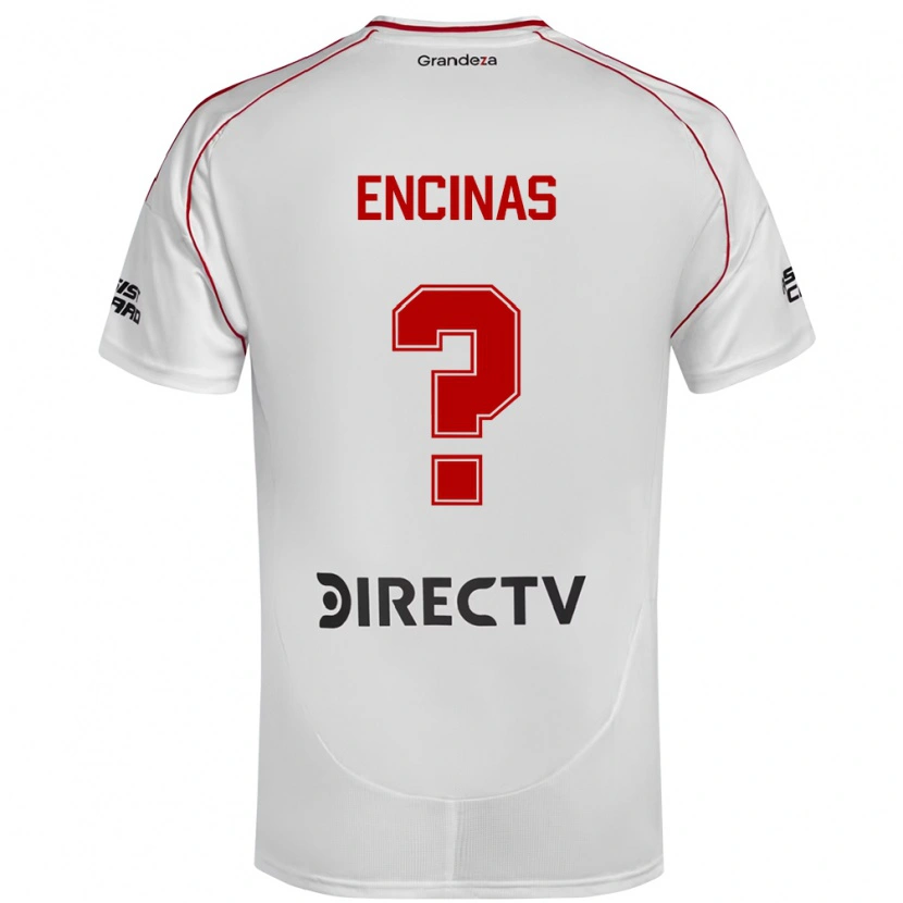 Danxen Dames Axel Encinas #0 Wit Rood Thuisshirt Thuistenue 2025/26 T-Shirt