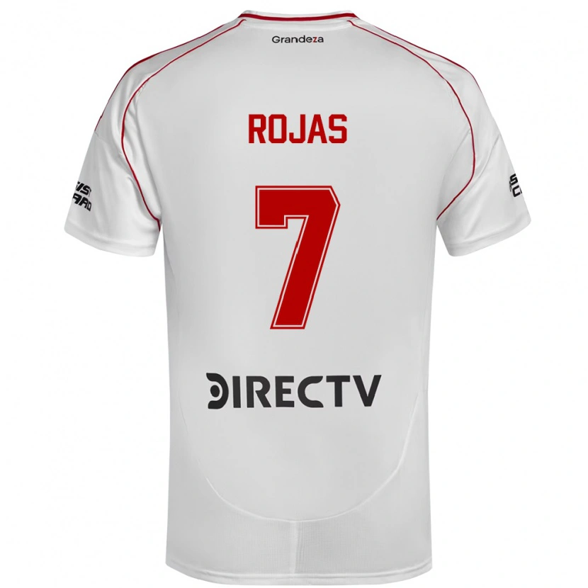 Danxen Dames Matías Rojas #7 Wit Rood Thuisshirt Thuistenue 2025/26 T-Shirt