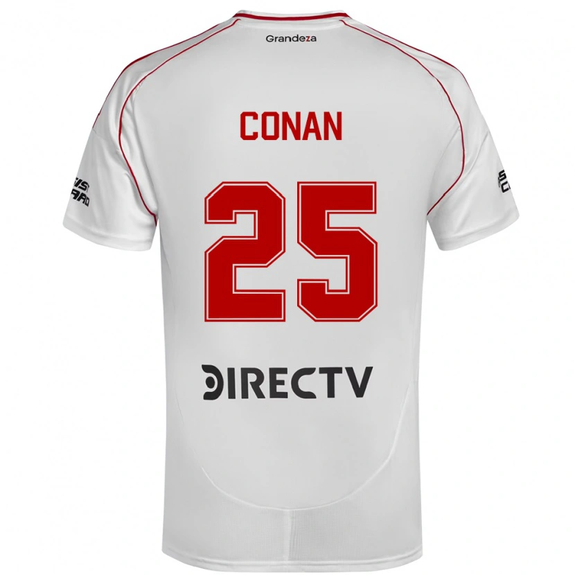 Danxen Dames Conan Ledesma #25 Wit Rood Thuisshirt Thuistenue 2025/26 T-Shirt