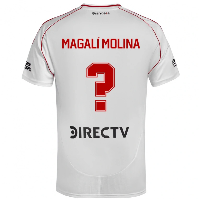 Danxen Dames Celena Magalí Molina #0 Wit Rood Thuisshirt Thuistenue 2025/26 T-Shirt