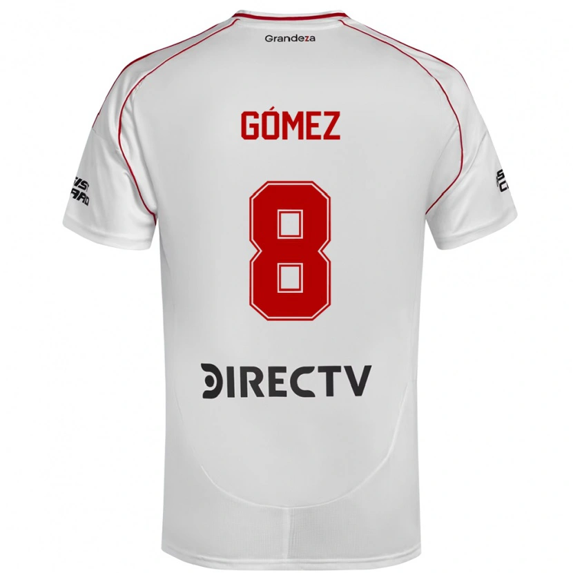 Danxen Dames Romina Gómez #8 Wit Rood Thuisshirt Thuistenue 2025/26 T-Shirt