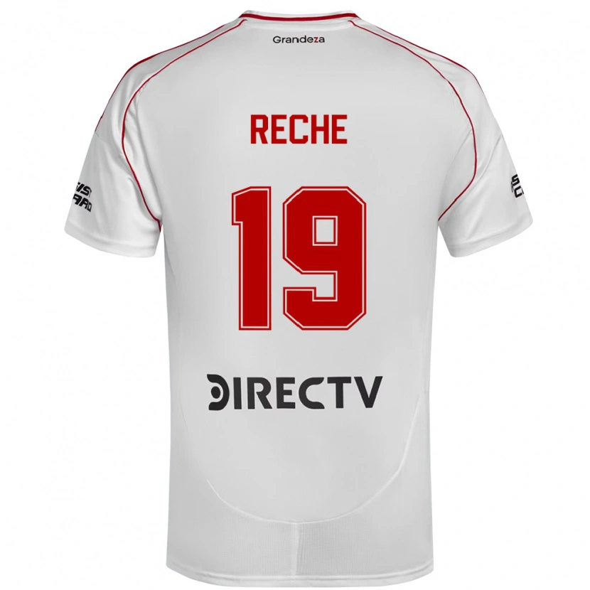 Danxen Dames Abril Reche #19 Wit Rood Thuisshirt Thuistenue 2025/26 T-Shirt
