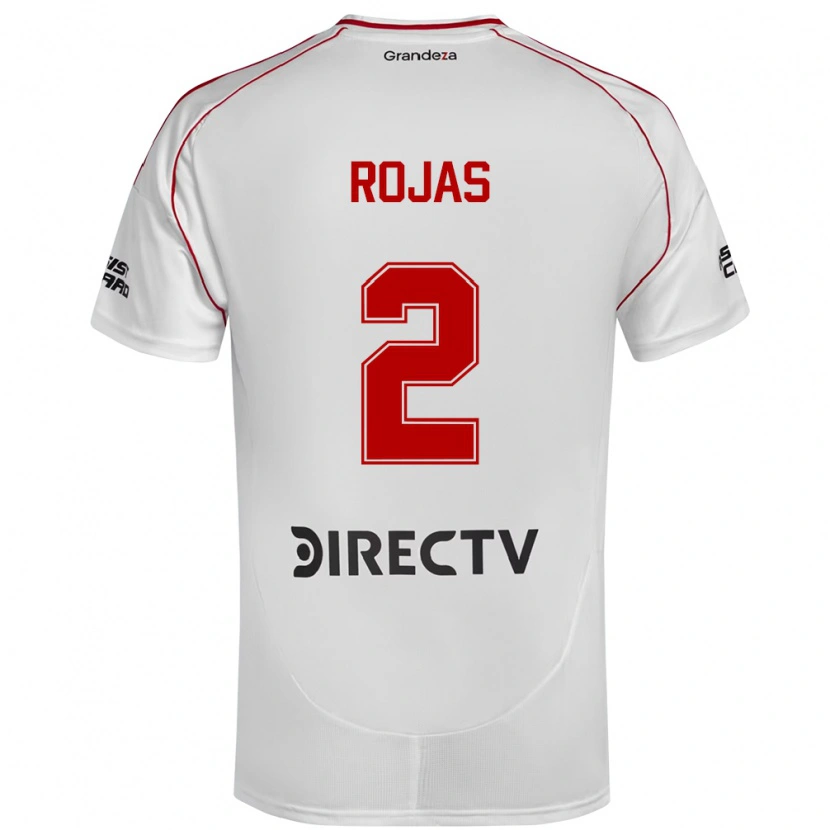 Danxen Dames Robert Rojas #2 Wit Rood Thuisshirt Thuistenue 2025/26 T-Shirt