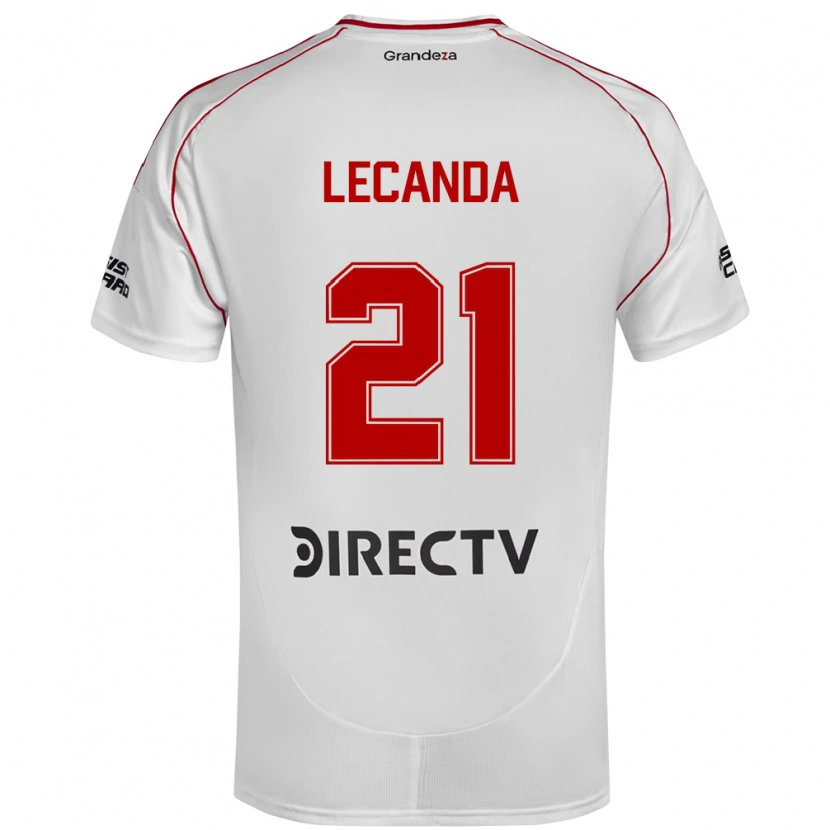 Danxen Dames Tomas Lecanda #21 Wit Rood Thuisshirt Thuistenue 2025/26 T-Shirt