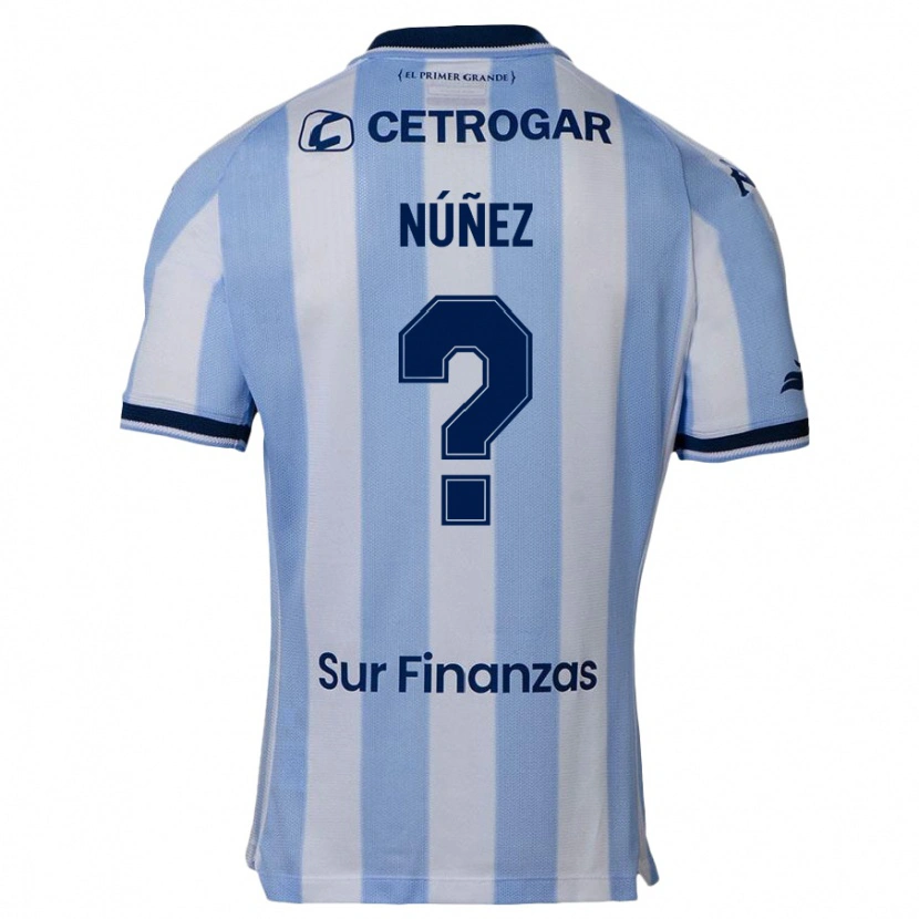 Danxen Dames Máximo Núñez #0 Hemelsblauw Thuisshirt Thuistenue 2025/26 T-Shirt