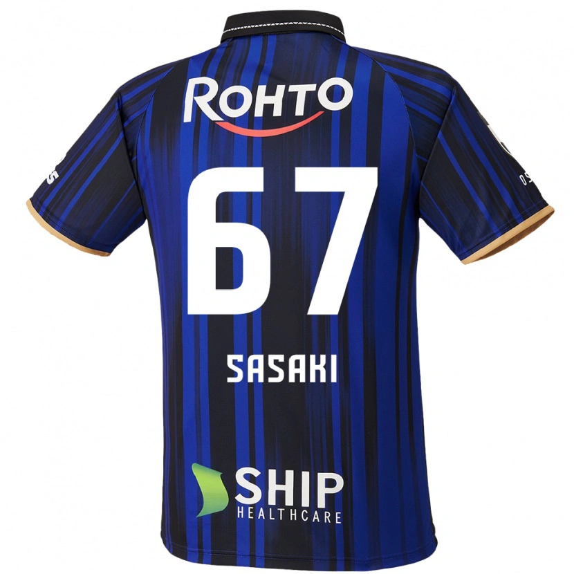 Danxen Dames Shogo Sasaki #67 Blauw Wit Zwart Thuisshirt Thuistenue 2025/26 T-Shirt