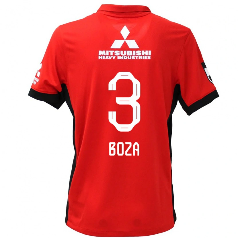 Danxen Dames Danilo Boza #3 Rood Wit Thuisshirt Thuistenue 2025/26 T-Shirt