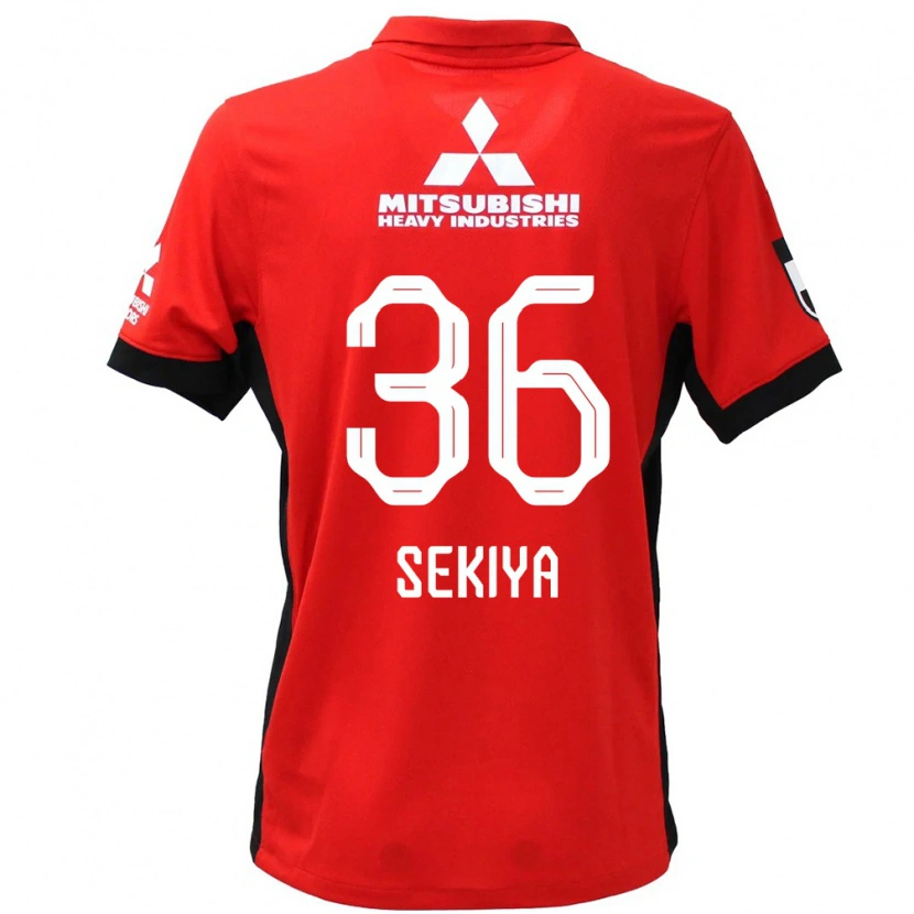 Danxen Dames Hikaru Sekiya #36 Rood Wit Thuisshirt Thuistenue 2025/26 T-Shirt