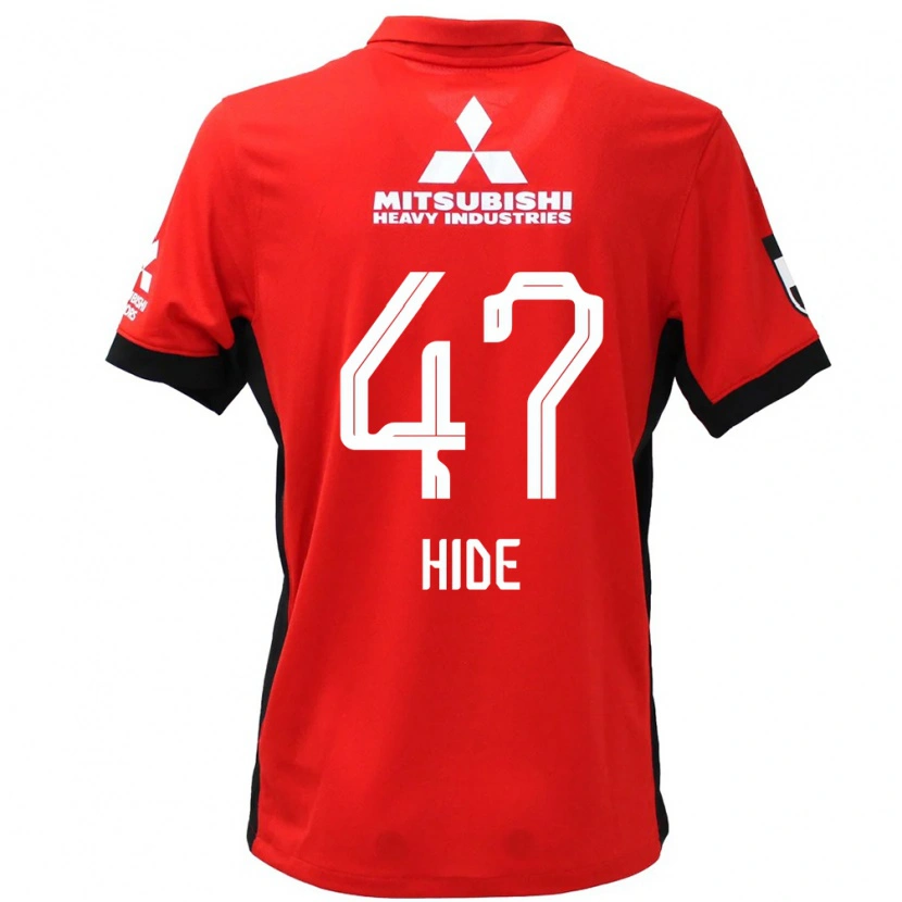 Danxen Dames Hidetoshi Takeda #47 Rood Wit Thuisshirt Thuistenue 2025/26 T-Shirt
