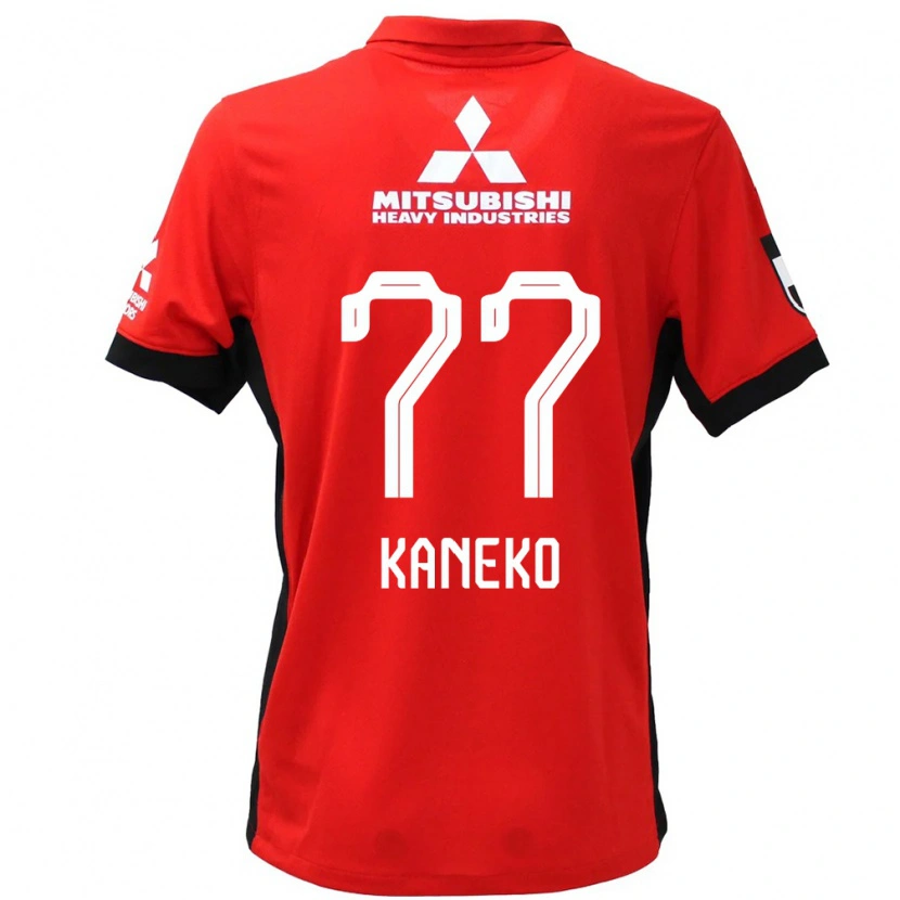 Danxen Dames Takuro Kaneko #77 Rood Wit Thuisshirt Thuistenue 2025/26 T-Shirt