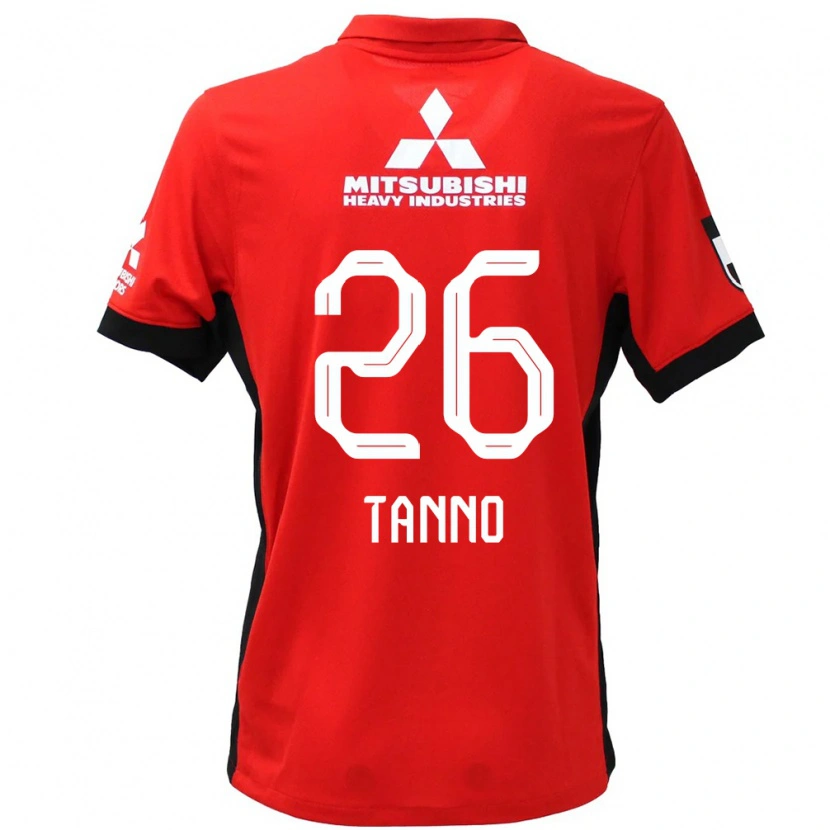 Danxen Dames Ririka Tanno #26 Rood Wit Thuisshirt Thuistenue 2025/26 T-Shirt