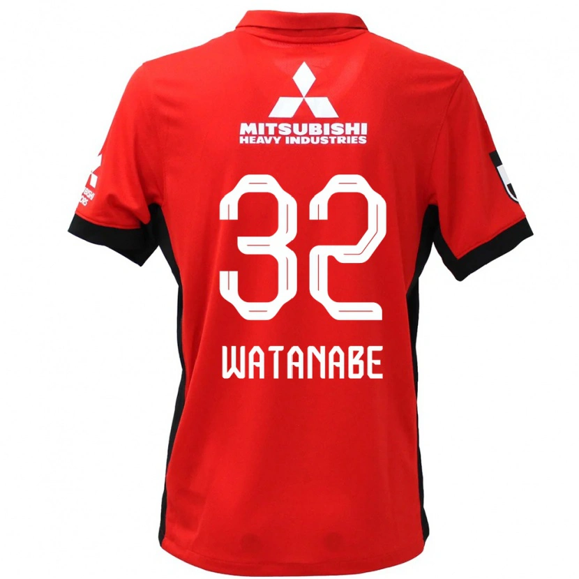 Danxen Dames Risako Watanabe #32 Rood Wit Thuisshirt Thuistenue 2025/26 T-Shirt