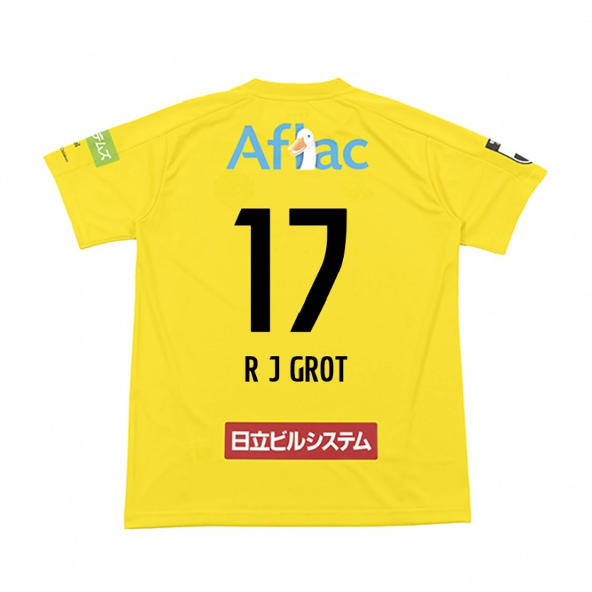 Danxen Dames Jay-Roy Grot #17 Zwart Geel Thuisshirt Thuistenue 2025/26 T-Shirt