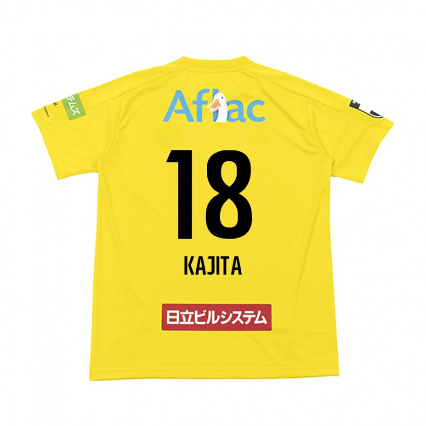 Danxen Dames Kento Kajita #18 Zwart Geel Thuisshirt Thuistenue 2025/26 T-Shirt