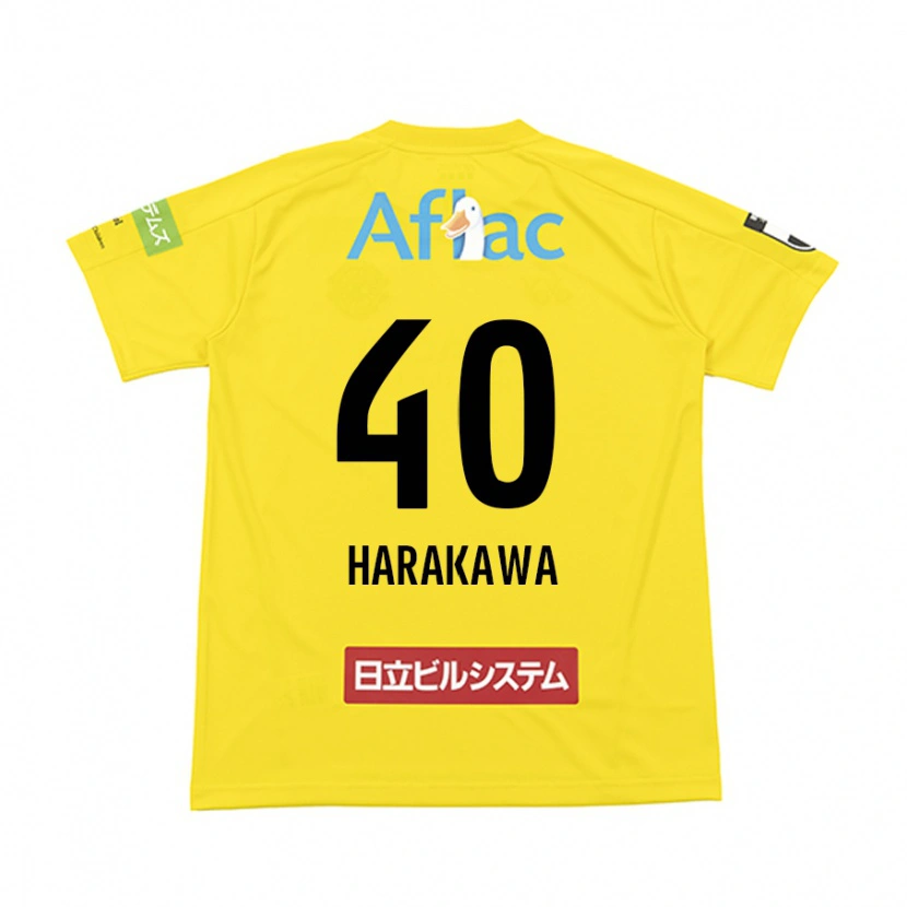 Danxen Dames Riki Harakawa #40 Zwart Geel Thuisshirt Thuistenue 2025/26 T-Shirt