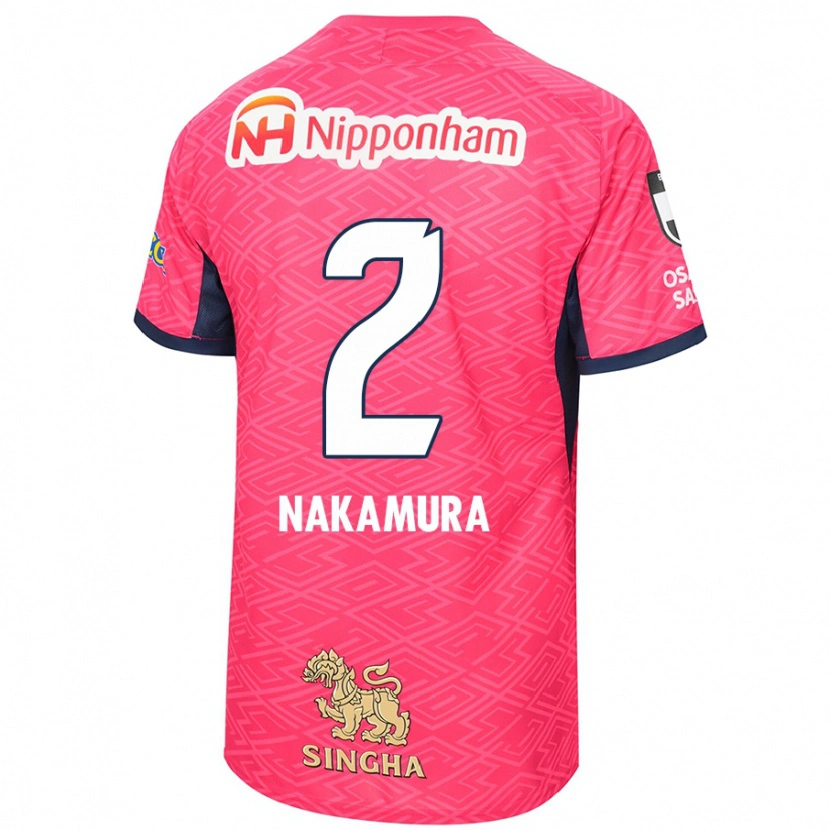 Danxen Dames Takumi Nakamura #2 Sakura Roze Wit Thuisshirt Thuistenue 2025/26 T-Shirt