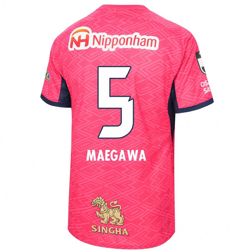 Danxen Dames Miki Maegawa #5 Sakura Roze Wit Thuisshirt Thuistenue 2025/26 T-Shirt