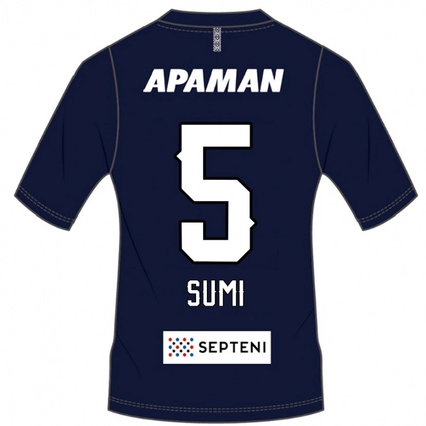 Danxen Dames Kotaro Sumi #5 Koningsblauw Wit Thuisshirt Thuistenue 2025/26 T-Shirt