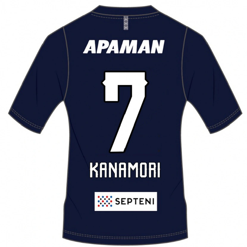 Danxen Dames Takeshi Kanamori #7 Koningsblauw Wit Thuisshirt Thuistenue 2025/26 T-Shirt