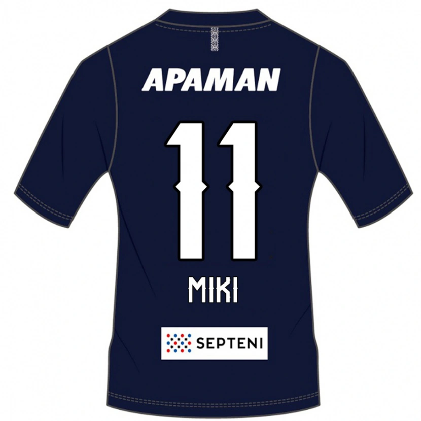 Danxen Dames Tomoya Miki #11 Koningsblauw Wit Thuisshirt Thuistenue 2025/26 T-Shirt