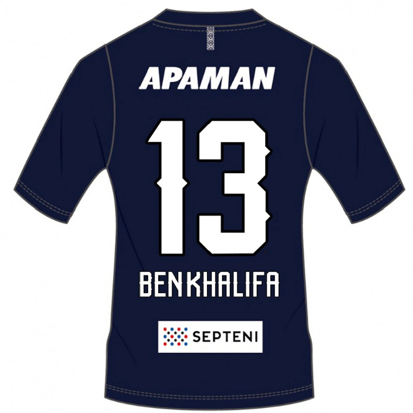 Danxen Dames Nassim Ben Khalifa #13 Koningsblauw Wit Thuisshirt Thuistenue 2025/26 T-Shirt