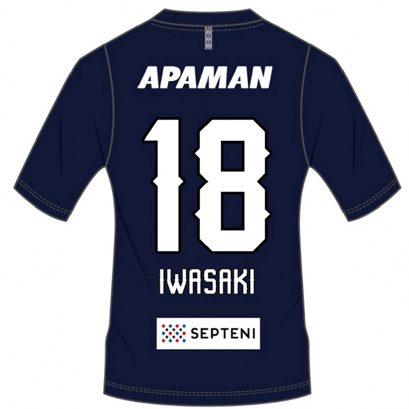 Danxen Dames Yuto Iwasaki #18 Koningsblauw Wit Thuisshirt Thuistenue 2025/26 T-Shirt