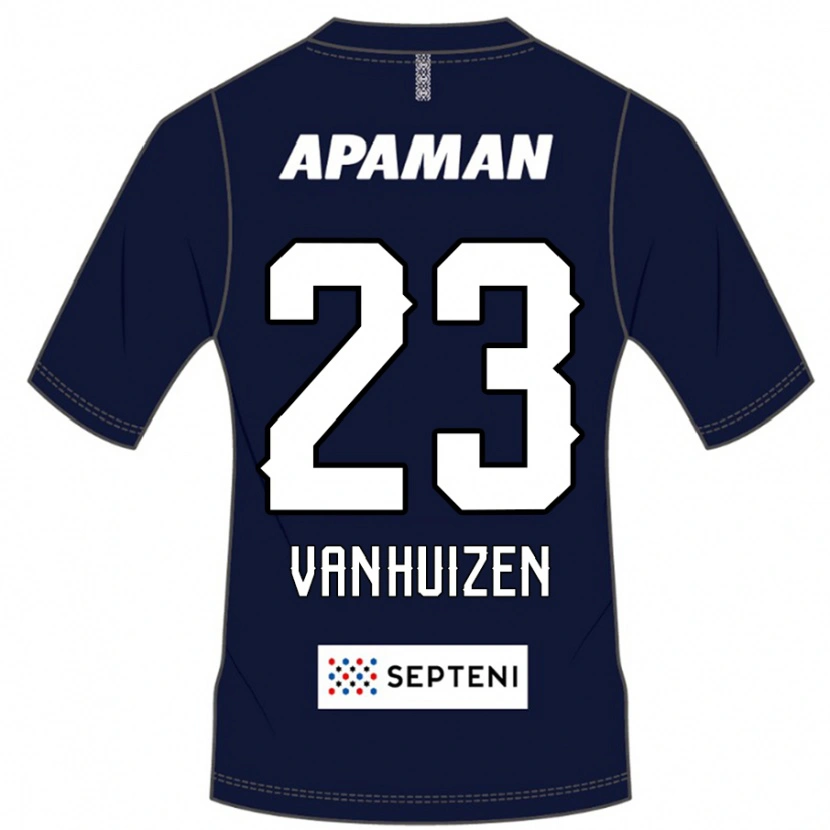 Danxen Dames Haruki Christopher Van Huizen #23 Koningsblauw Wit Thuisshirt Thuistenue 2025/26 T-Shirt