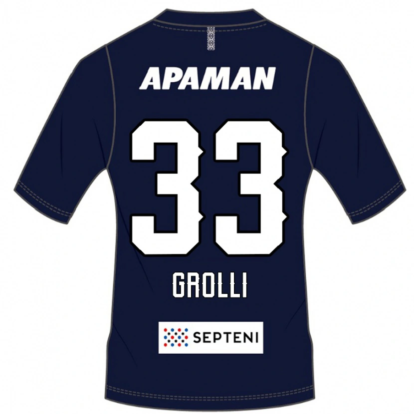 Danxen Dames Douglas Grolli #33 Koningsblauw Wit Thuisshirt Thuistenue 2025/26 T-Shirt