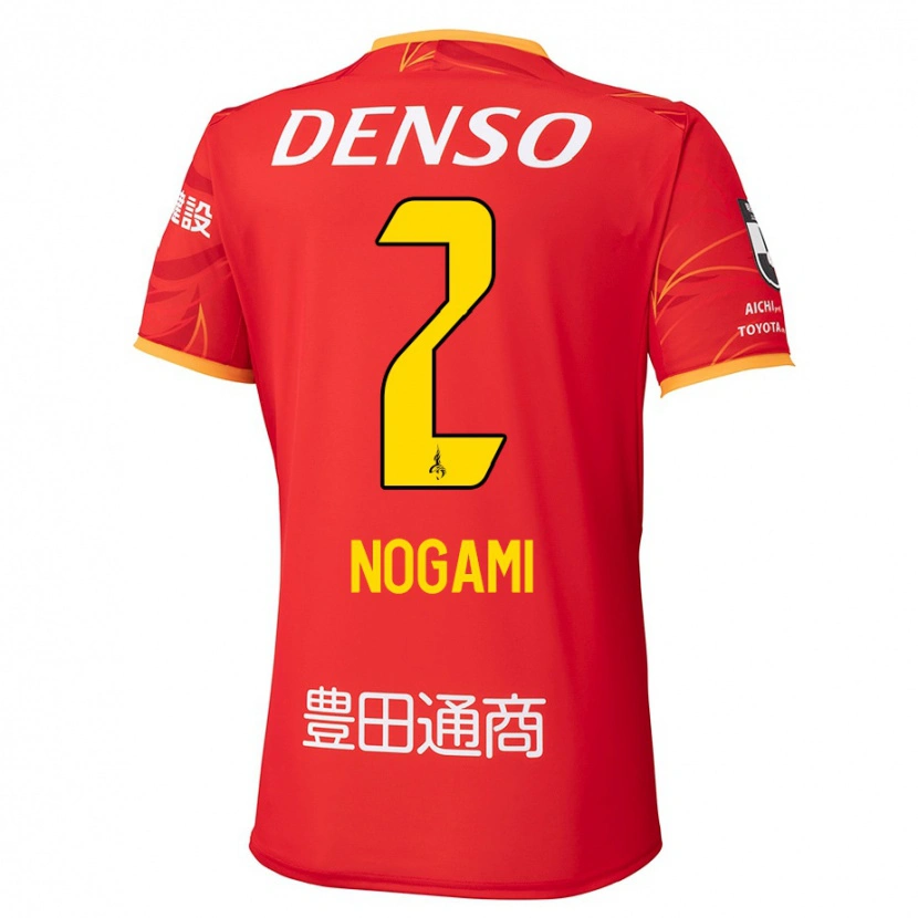 Danxen Dames Yuki Nogami #2 Rood Geel Thuisshirt Thuistenue 2025/26 T-Shirt