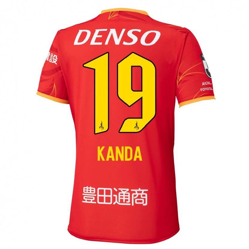 Danxen Dames Ryu Kanda #19 Rood Geel Thuisshirt Thuistenue 2025/26 T-Shirt