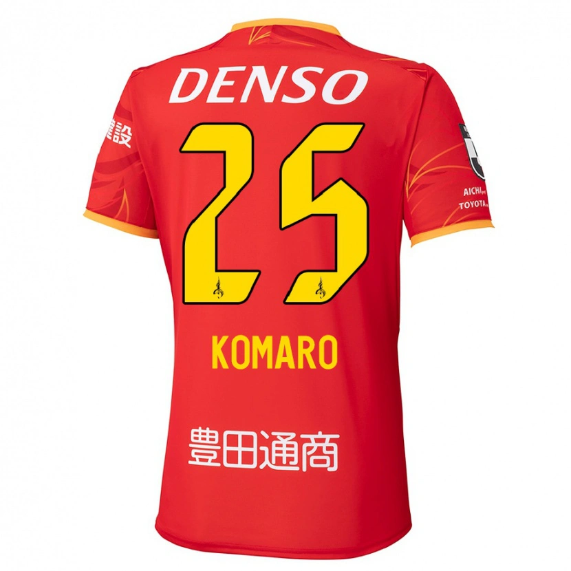 Danxen Dames Shuta Komaro #25 Rood Geel Thuisshirt Thuistenue 2025/26 T-Shirt