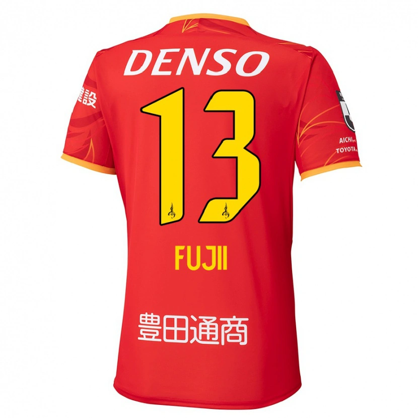 Danxen Dames Haruya Fujii #13 Rood Geel Thuisshirt Thuistenue 2025/26 T-Shirt