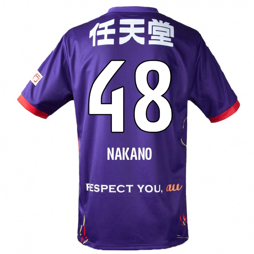 Danxen Dames Ryuma Nakano #48 Paars Wit Zwart Thuisshirt Thuistenue 2025/26 T-Shirt