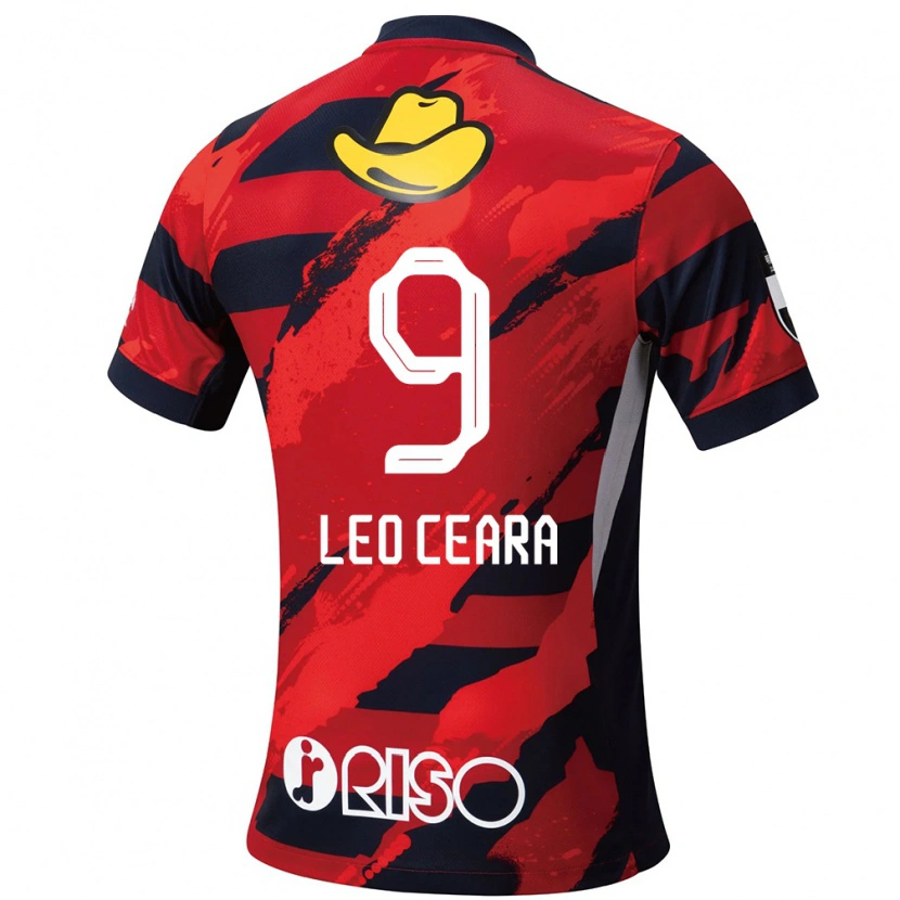 Danxen Dames Léo Ceará #9 Rood Zwart Thuisshirt Thuistenue 2025/26 T-Shirt