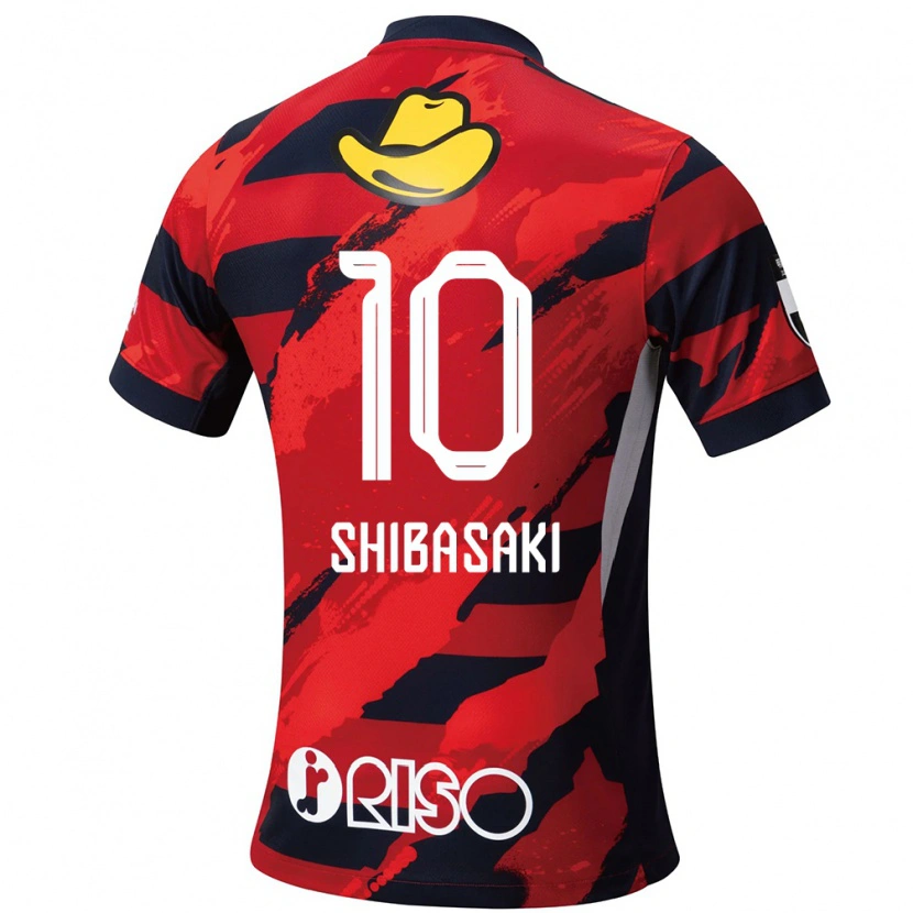 Danxen Dames Gaku Shibasaki #10 Rood Zwart Thuisshirt Thuistenue 2025/26 T-Shirt