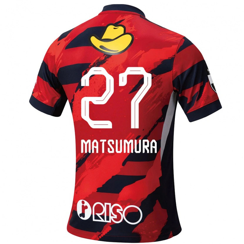 Danxen Dames Yuta Matsumura #27 Rood Zwart Thuisshirt Thuistenue 2025/26 T-Shirt