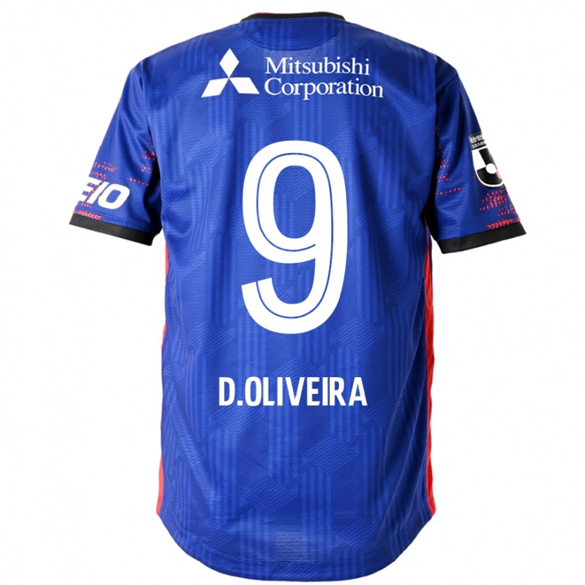 Danxen Dames Diego Oliveira #9 Koningsblauw Wit Thuisshirt Thuistenue 2025/26 T-Shirt