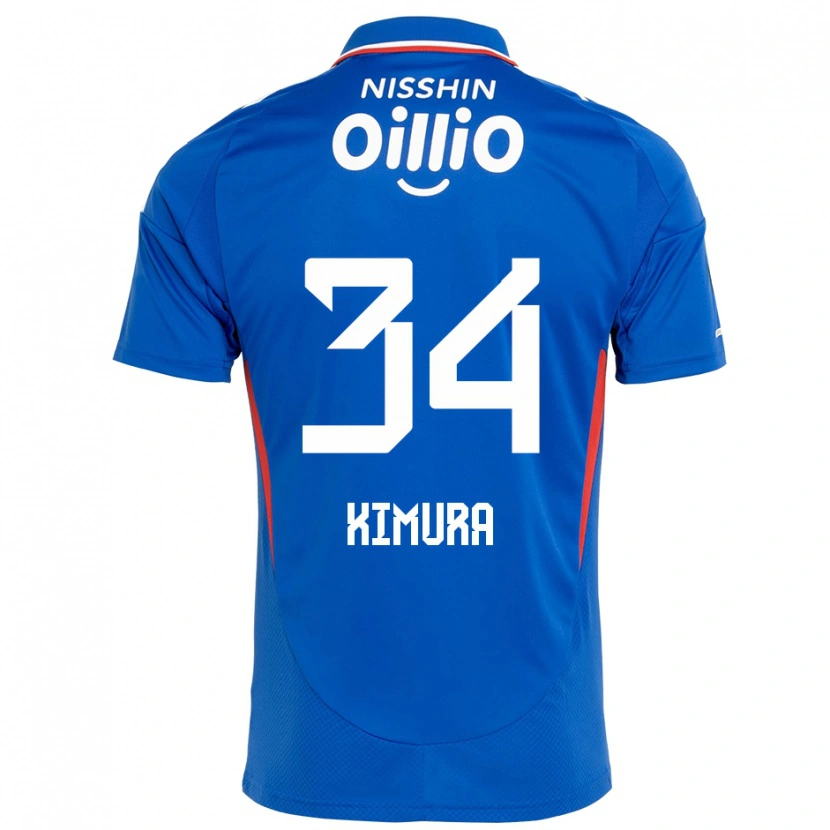 Danxen Dames Takuto Kimura #34 Koningsblauw Wit Thuisshirt Thuistenue 2025/26 T-Shirt